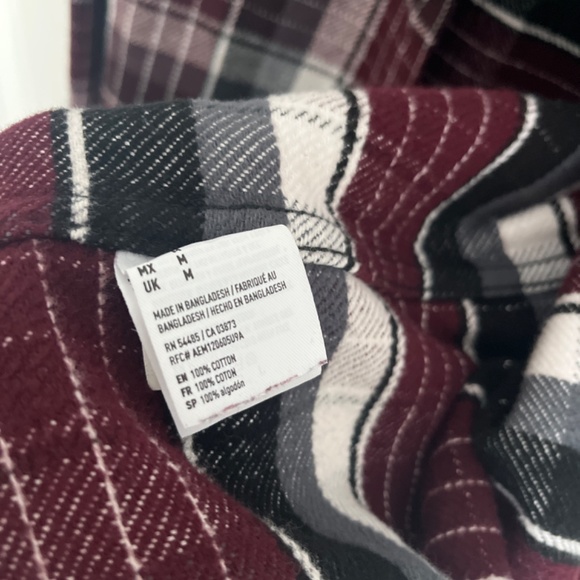 Men’s American Eagle cotton flannel shirt NWOT - Picture 4 of 4